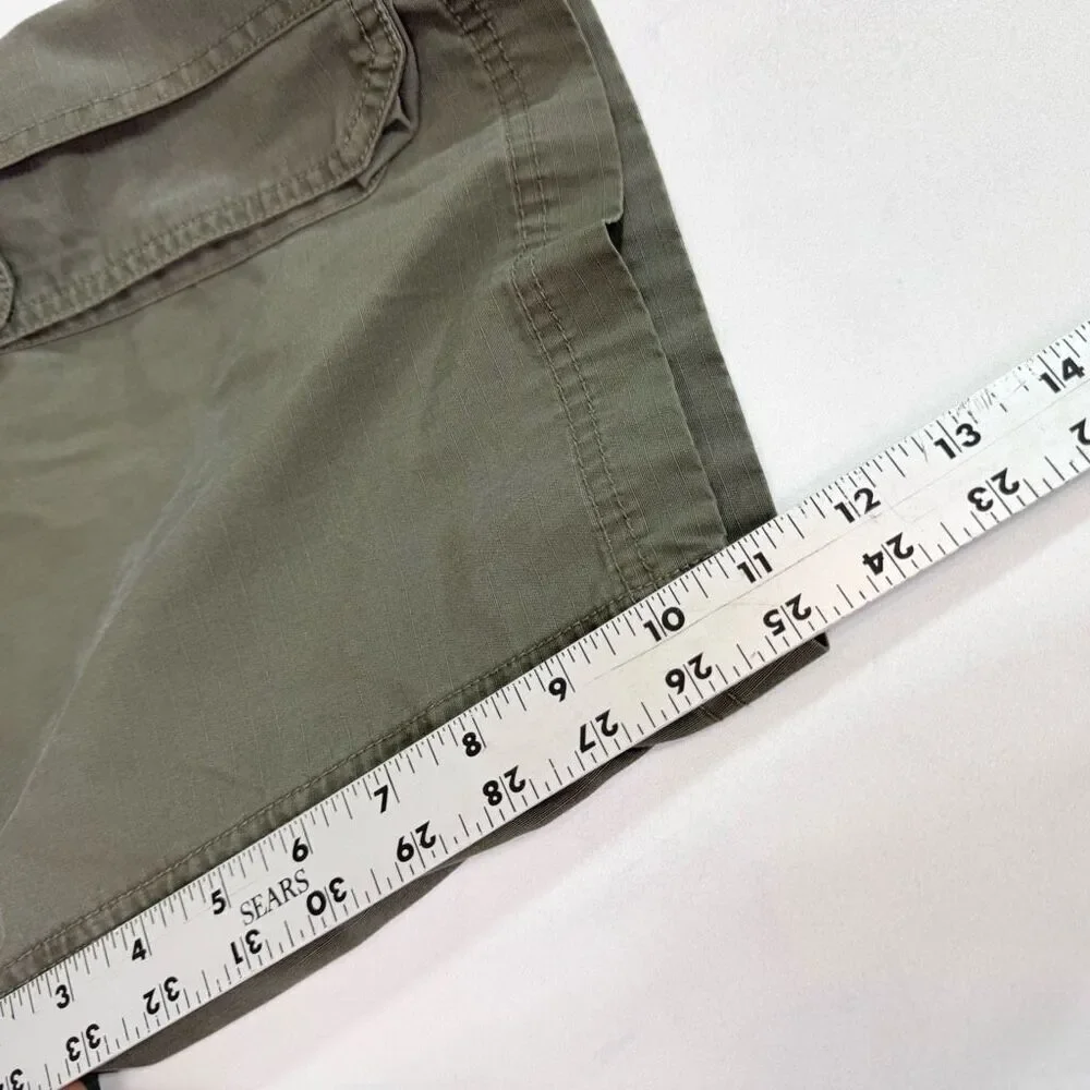 The North Face Shorts Mens 36 Regular Green‎ Cargo Hiking Olive Cotton